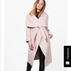 Water fall shawl coat